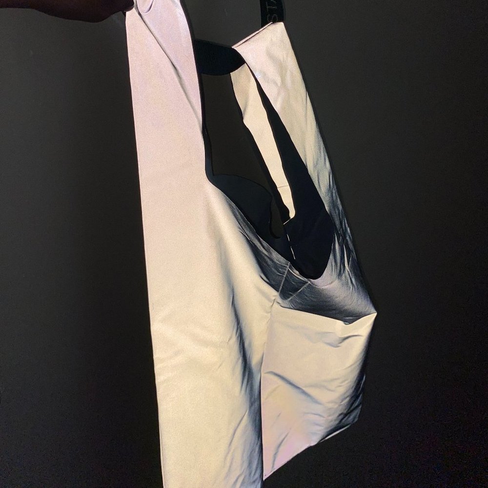 Ayzit Bostan Grey Iridescent Loop Bag